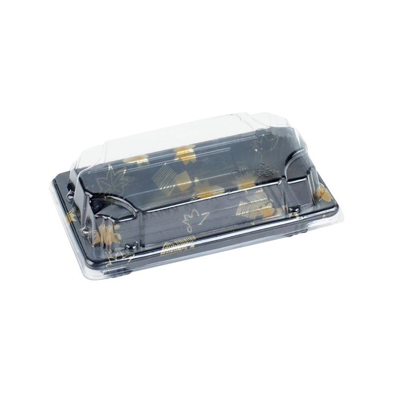 Razgradivi crni plastični pladanj za zabave