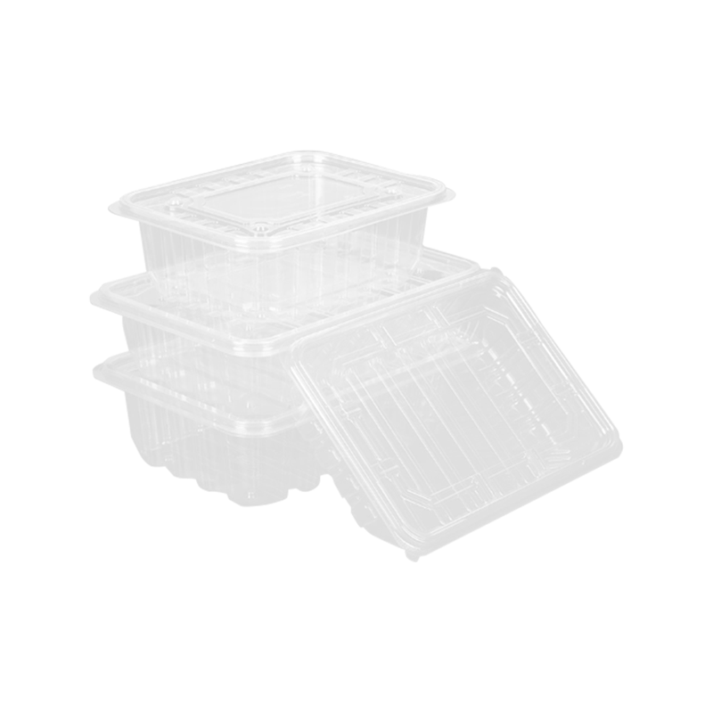 Jednokratna potpuno prozirna kutija za pakiranje voća