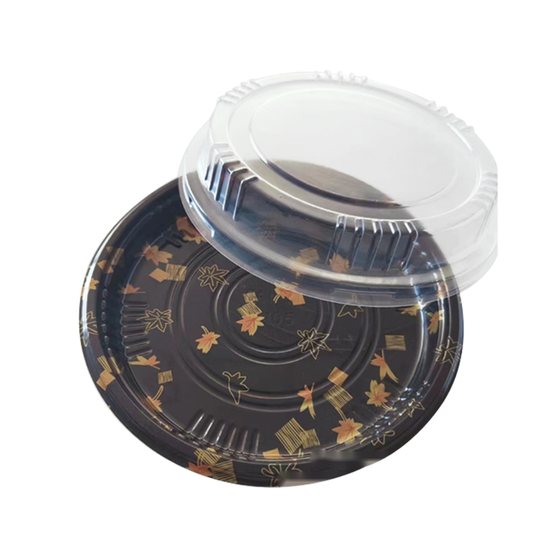 Okrugli tanjur za sendviče s poklopcem